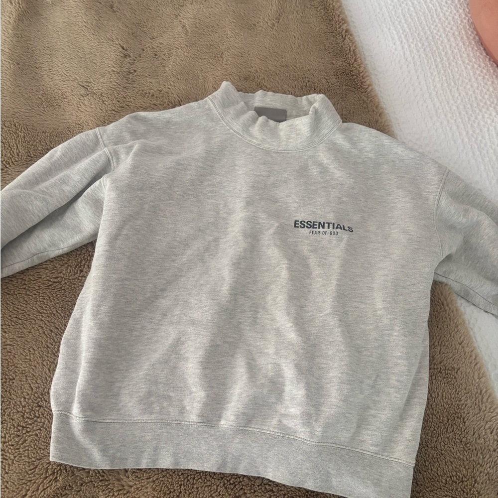 Essentials Light Gray Pullover - image 1